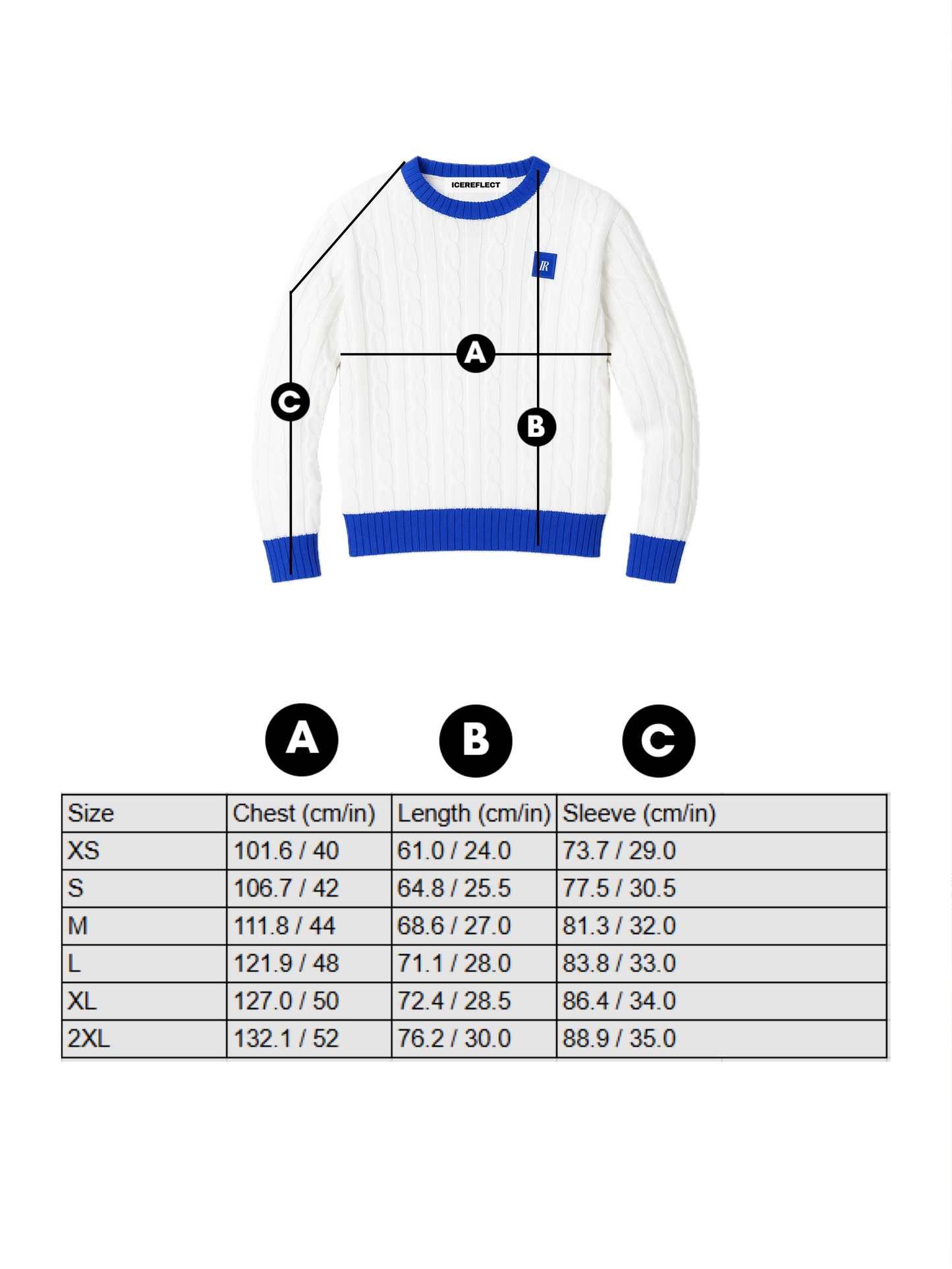 Cable Knit Sweater “Youthful”