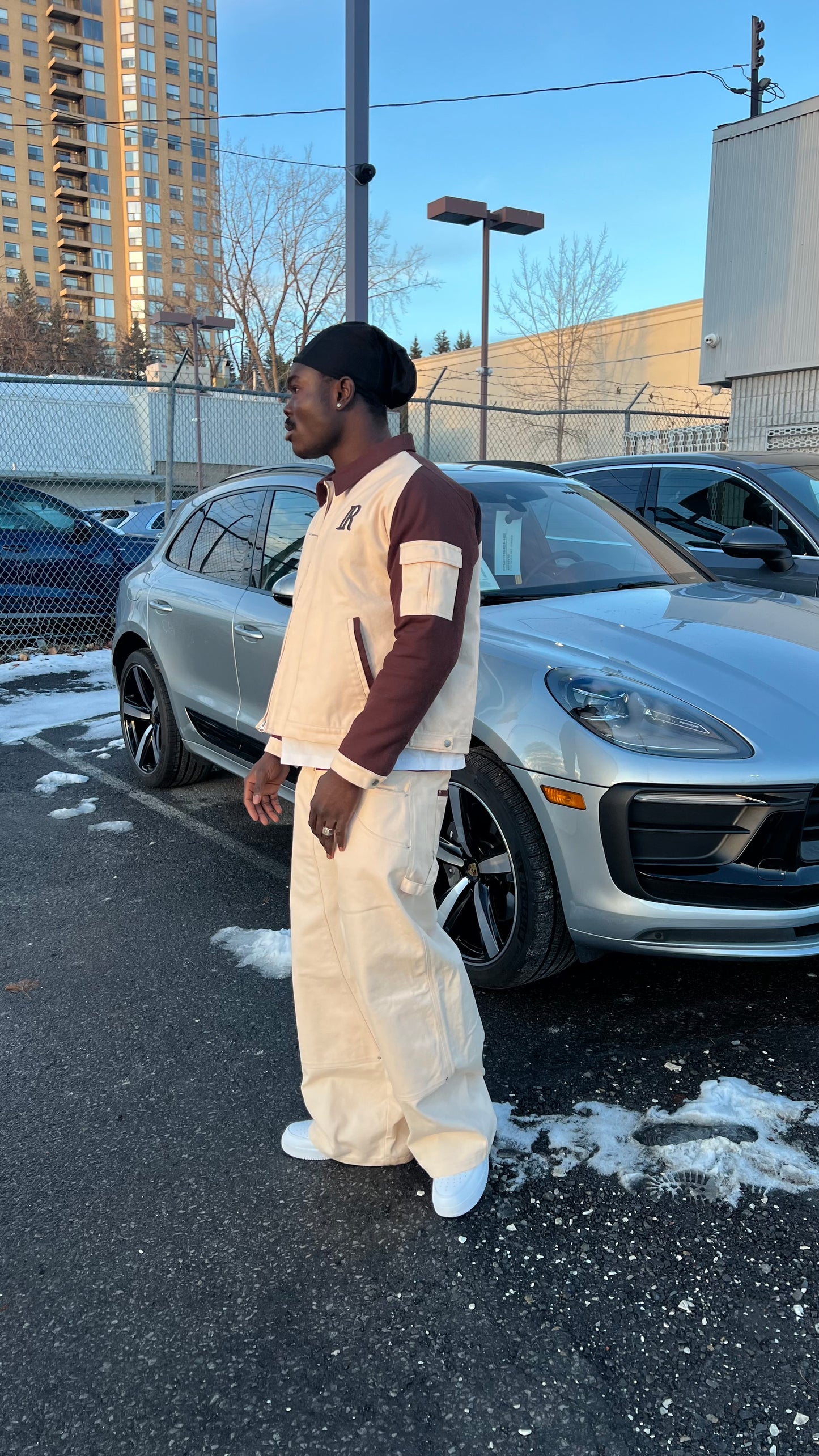 Contrast Work Jacket