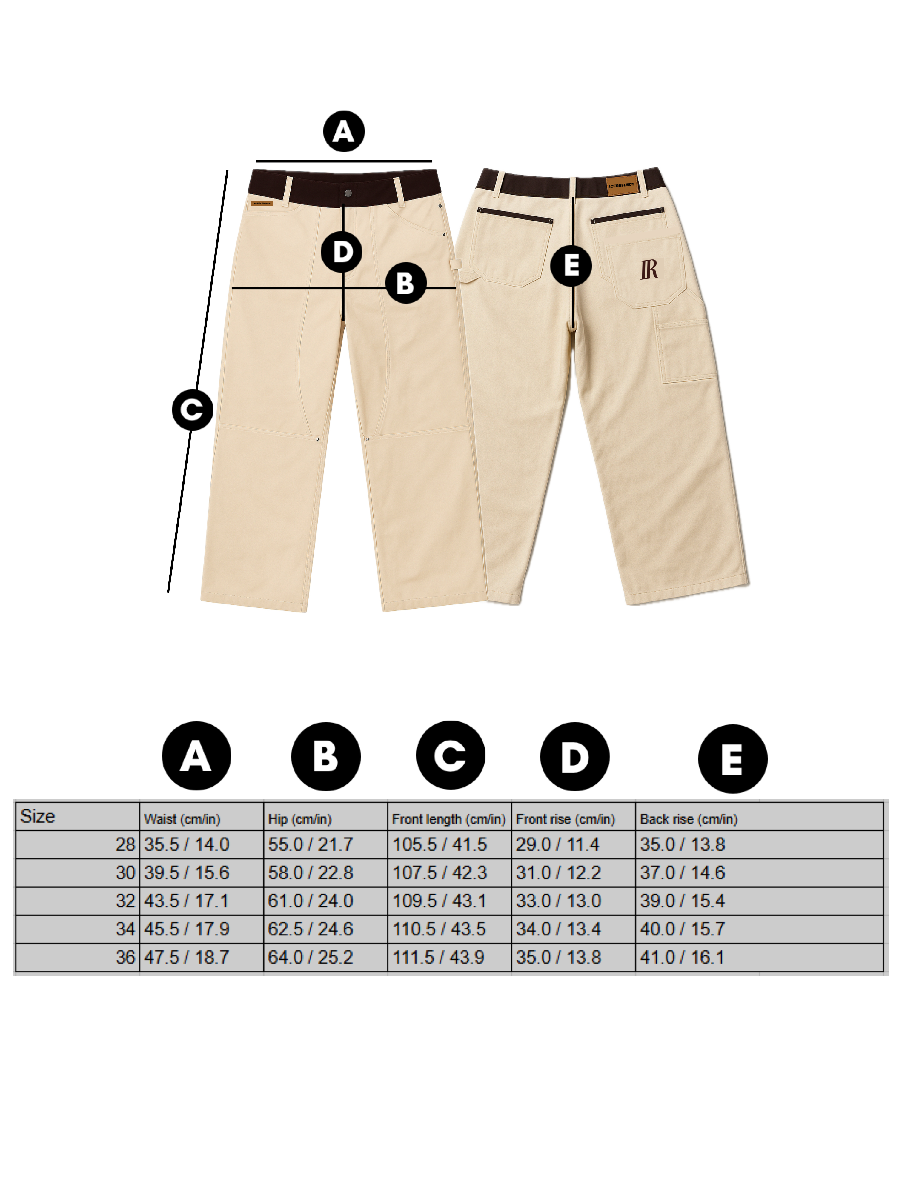 Contrast Carpenter Pants