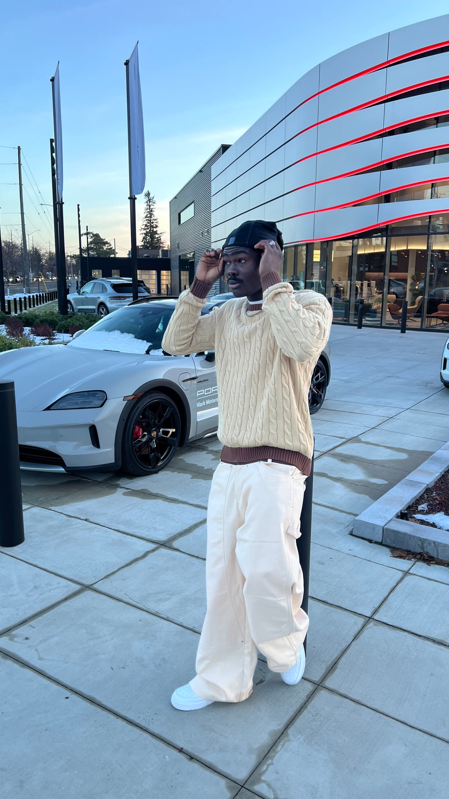 Contrast Carpenter Pants