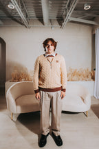 Cable Knit Sweater “Elegance”