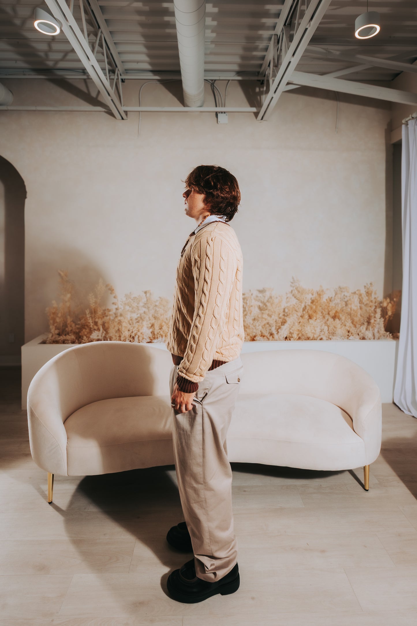 Cable Knit Sweater “Elegance”