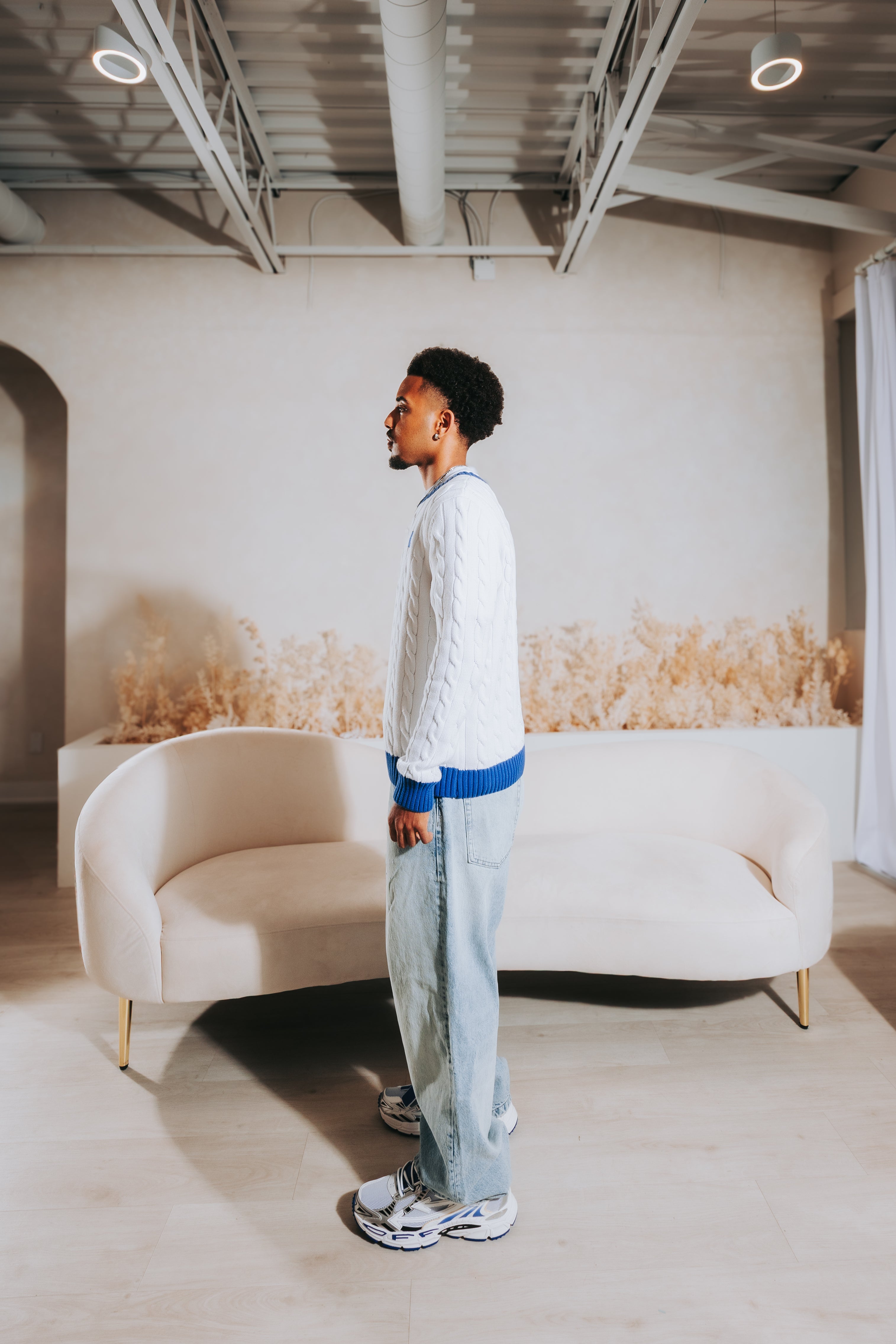 Cable Knit Sweater “Youthful”