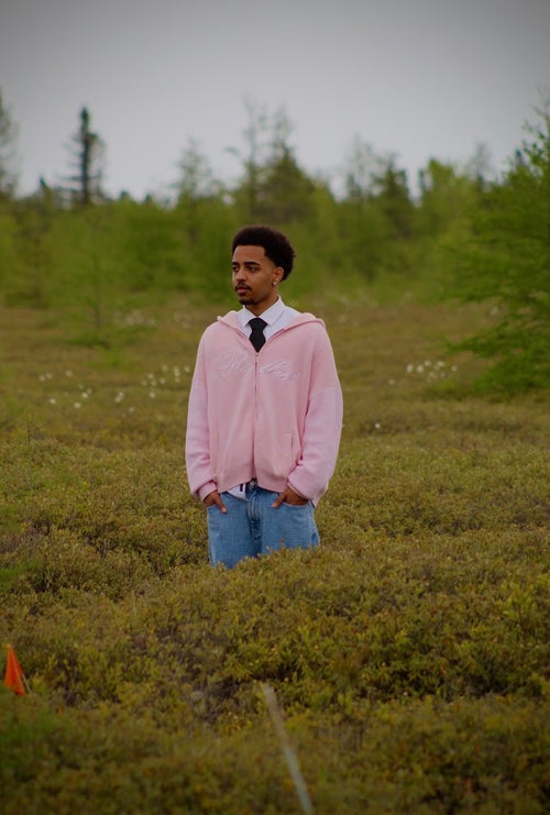Bloom Knit Zip Hoodie